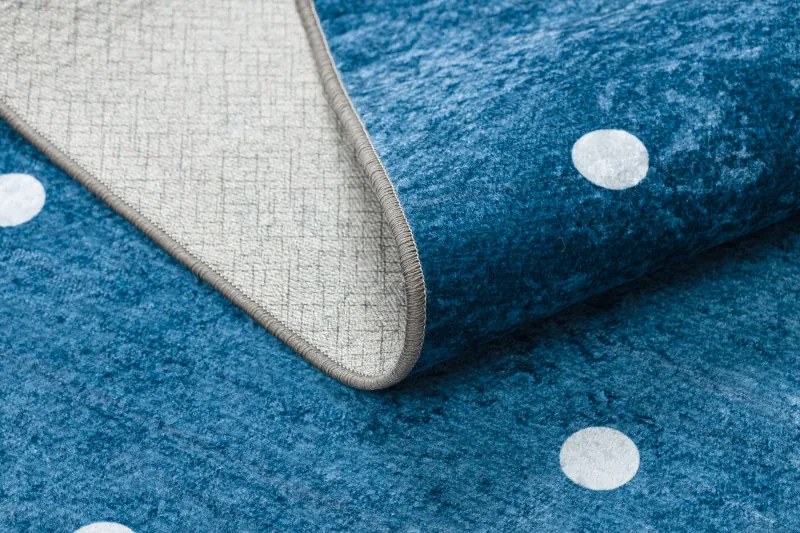 JUNIOR 52244.801 umývací koberec Mickey Mouse pre deti protišmykový - modrý Veľkosť: 140x190 cm