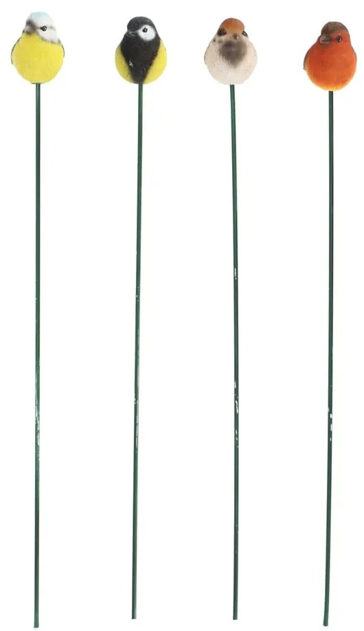 Polyresínové záhradné zápichy v súprave 4 ks Bird – Esschert Design