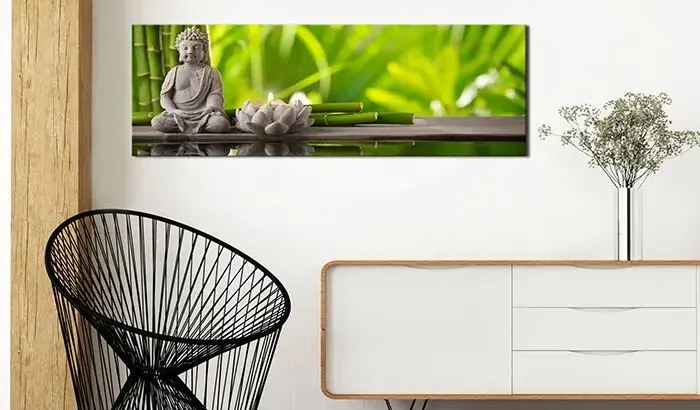 Obraz - Buddha: Meditation Veľkosť: 135x45, Verzia: Premium Print