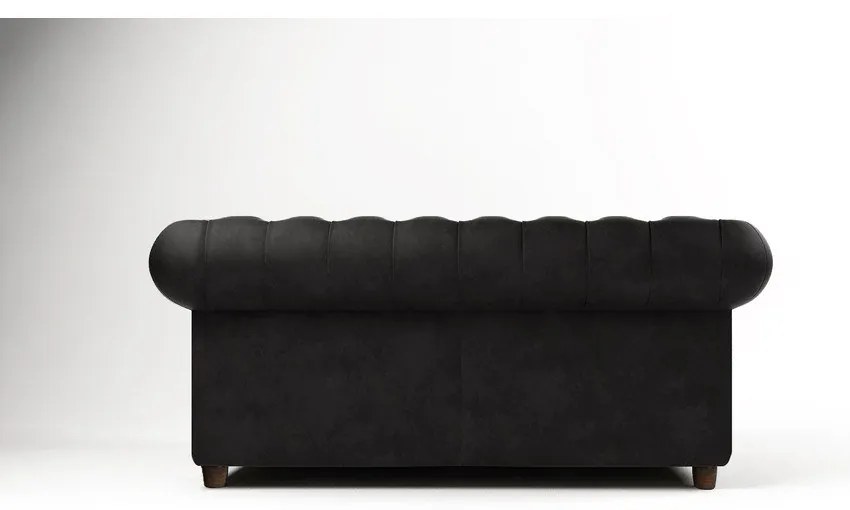 Čierna zamatová pohovka 184 cm Cambridge - Ropez