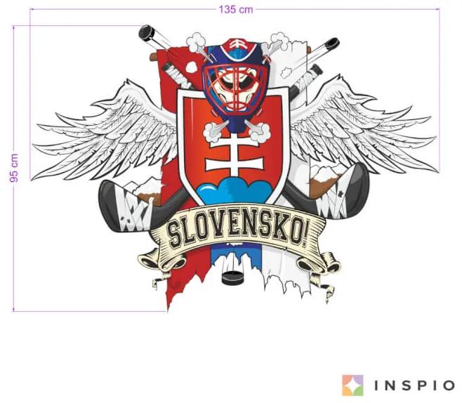 Samolepka na stenu Slovensko hokej