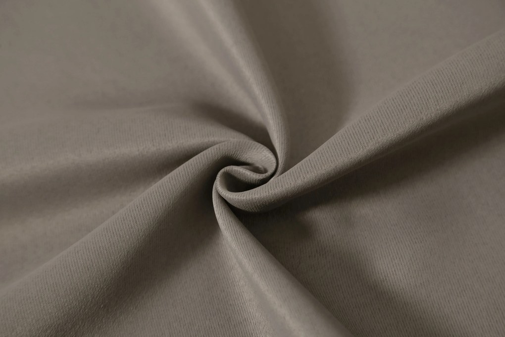 Svetlohnedý záves OXFORD 140x250 cm Zavesenie: Kovové krúžky
