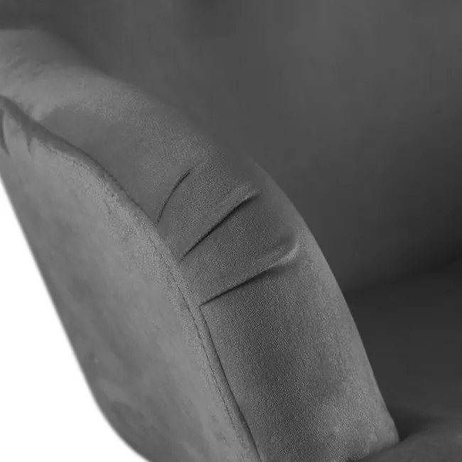 Kreslo MOSS zamatové sivé SS22 925805