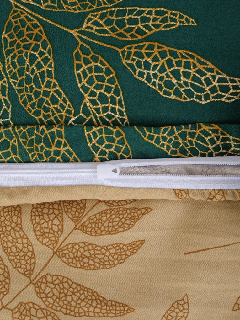 Saténová obliečka na vankúš 40 x 60 cm - Gabriela tmavo zelená