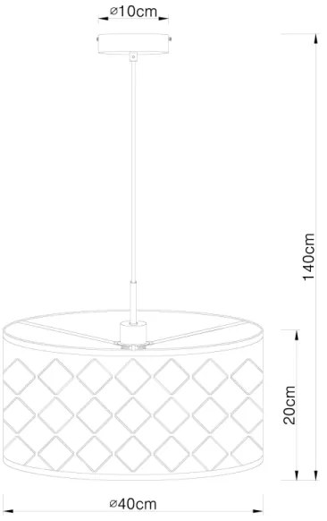 Globo 15228H - Luster na lanku KIDAL 1xE27/60W/230V