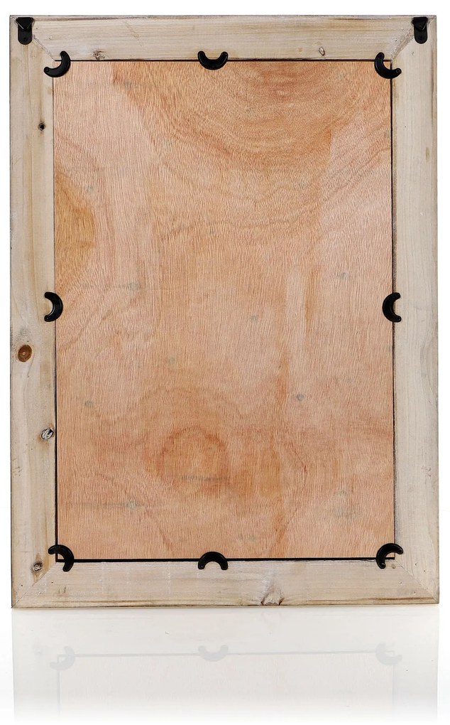 Dekorstudio Zrkadlo v drevenom ráme 48x66cm - hnedé