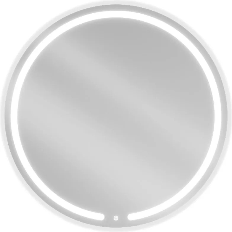 Mexen Rose osvetlené kúpeľňové zrkadlo, okrúhle 90 cm, LED 6000K, proti zahmlievaniu - 9810-090-090-611-00