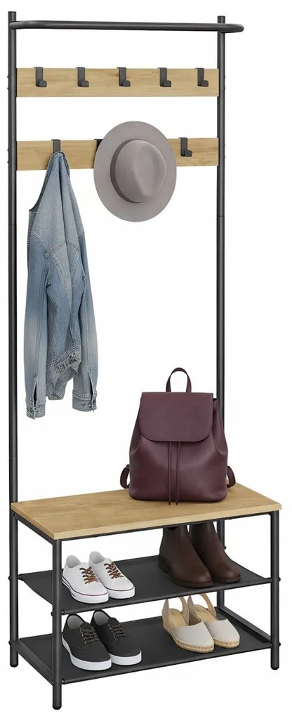 Vešiak s botníkom TAYLOR ARTISAN 64x180 cm