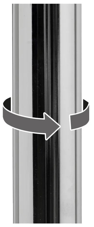 Čierne barové stoličky s nastaviteľnou výškou z imitácie kože v súprave 2 ks (výška sedadla 93 cm) – Casa Selección