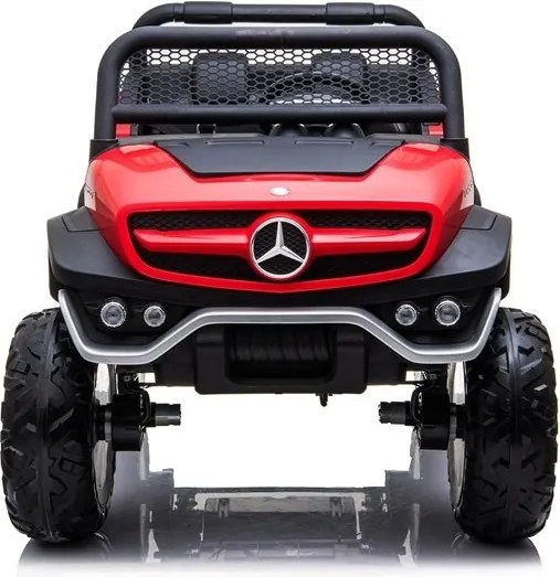 LEAN CARS Elektrické autíčko Mercedes Unimog červené