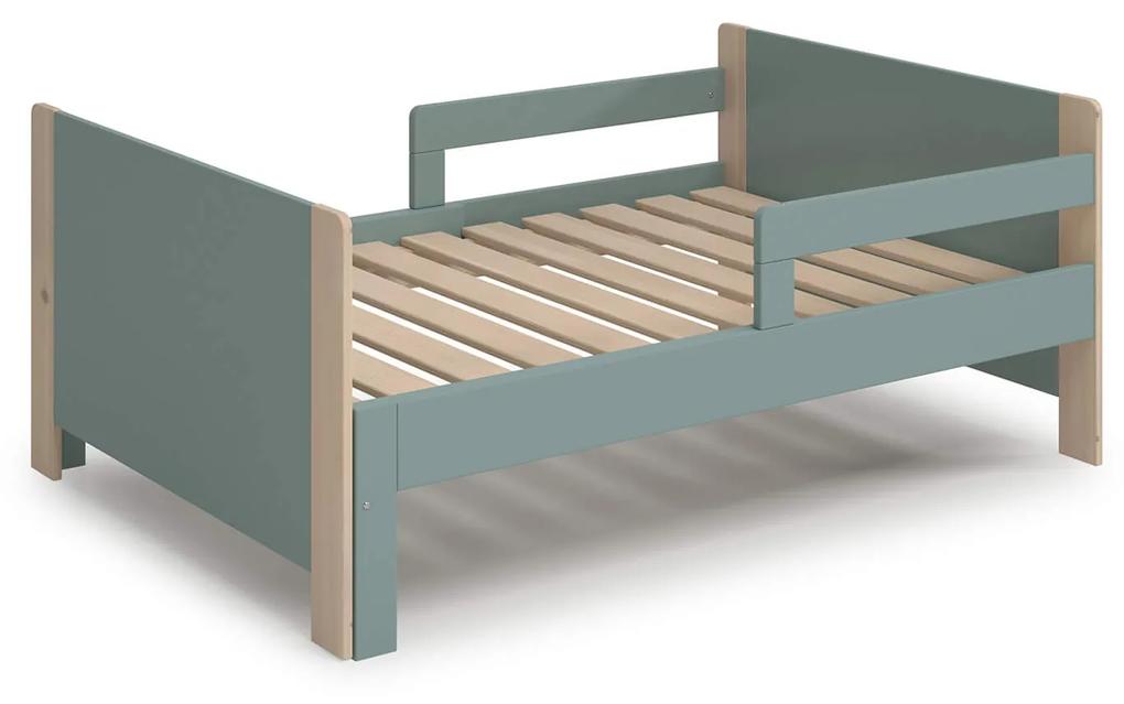 Rastúca detská posteľ liwia 90 x 140 (190) cm zelená MUZZA