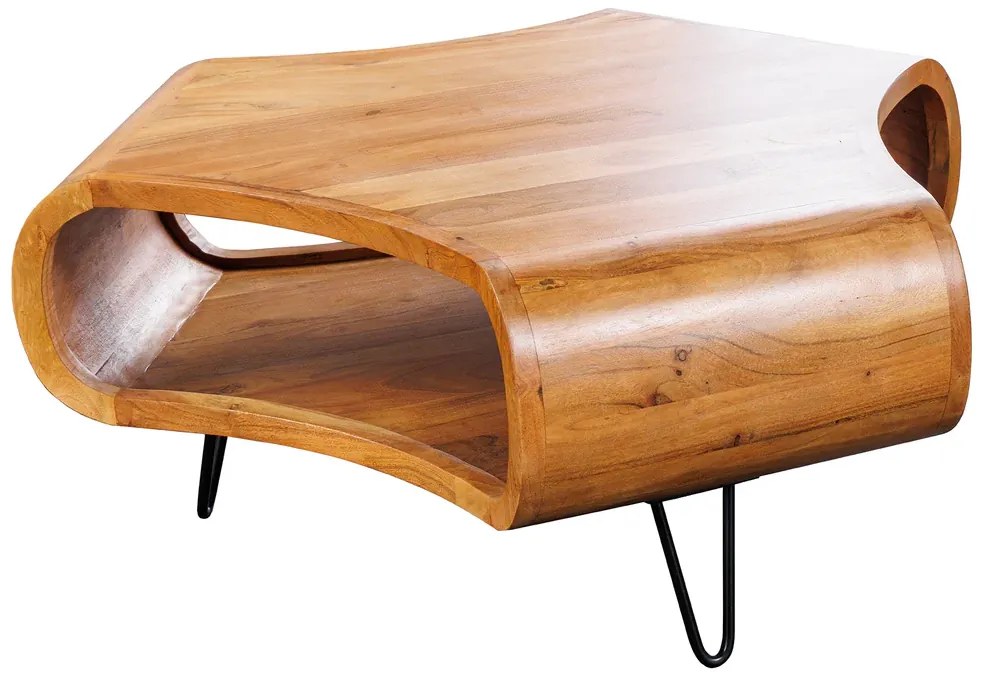 Konferenčný stolík ORGANIC LIVING 90 cm akáciové drevo