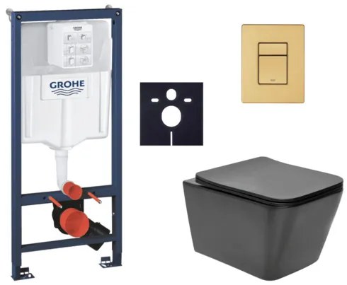 Závesný wc set do ľahkých stien / predstenová montáž Swiss Aqua Technologies Infinitio SIKOGRSIN12BSCGN0