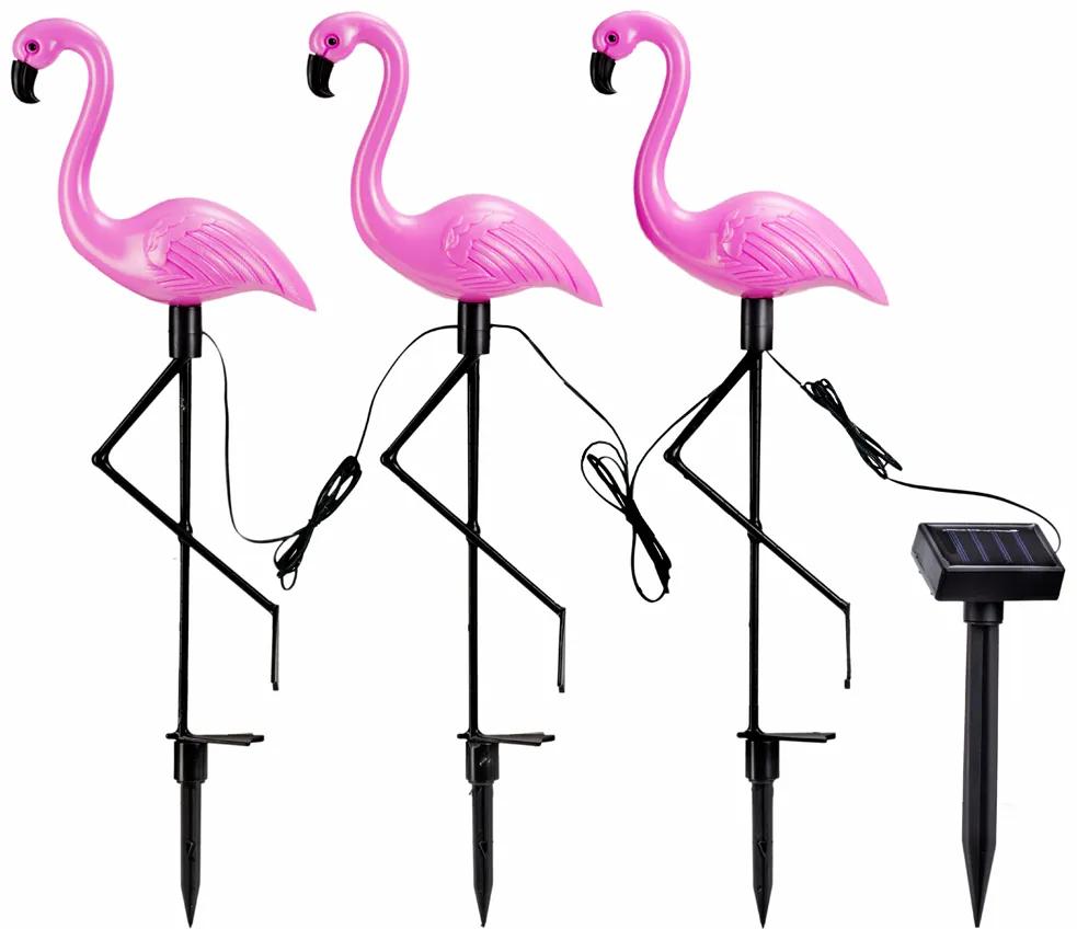 Weltbild Solárny zápich Flamingo, 3 ks
