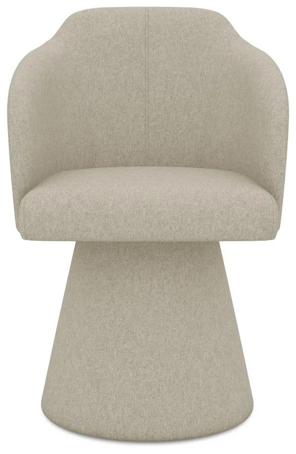 Béžové čalúnené jedálenské kreslo Kanoa – Makamii