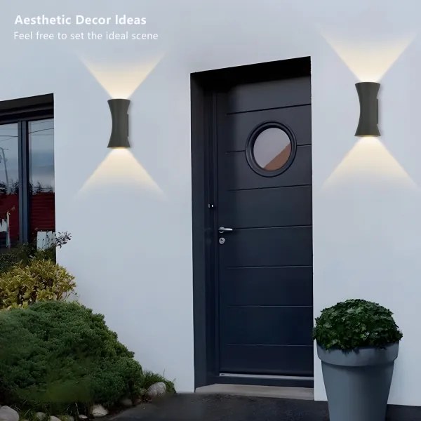 Brilagi - LED vonkajšie nástenné svietidlo BICON LED/10W/230V antracit IP44