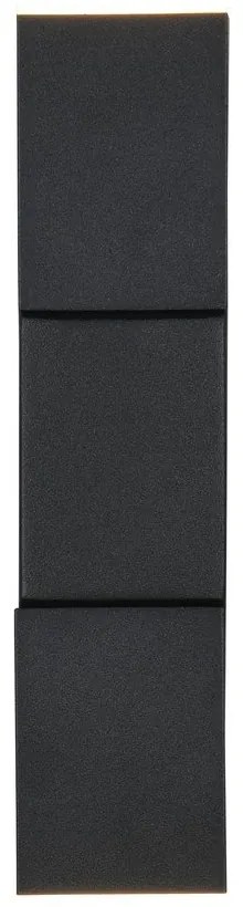 Matne čierne LED nástenné svietidlo Raglan – Trio