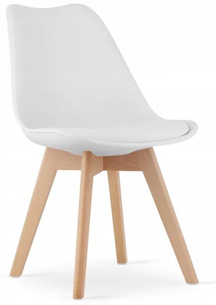 Jedálenský stôl TODI biely 60 cm s dvoma stoličkami MARK biele