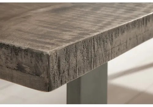 Lavica 38665 170cm Masív drevo Mango šedá  - Komfort-nábytok