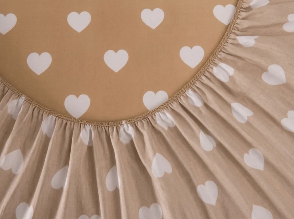 Plachta z mikrovlákna CARAMHEART hnedá 90x200 cm