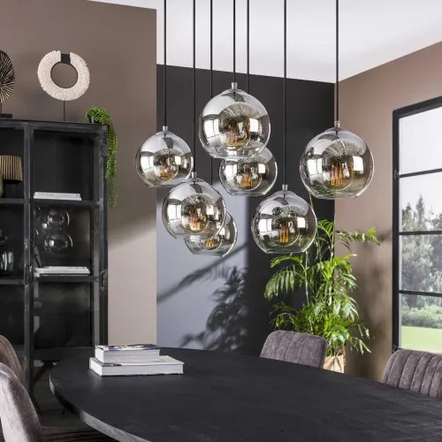 Luster 71-07 4+3L Bubble shaded - Komfort-nábytok
