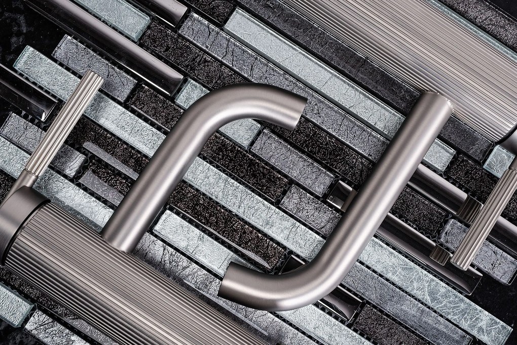 Rea Argon, vysoká umývadlová batéria h-295, brúsená oceľ, REA-B6450