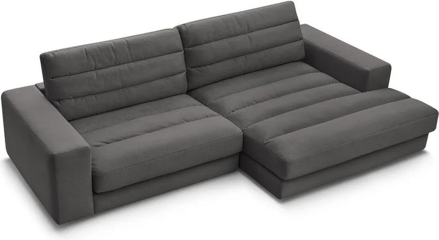 Antracitová zamatová rohová pohovka (pravý roh/s leňoškou) Sierra – Bobochic Paris