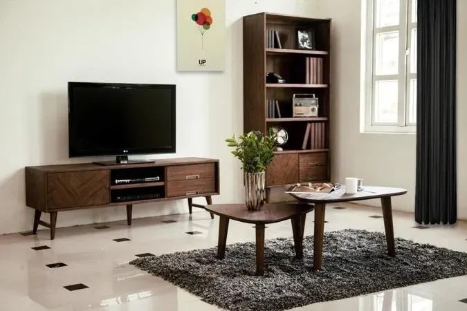 Komoda Ashton 100 cm z masívu tmavohnedá