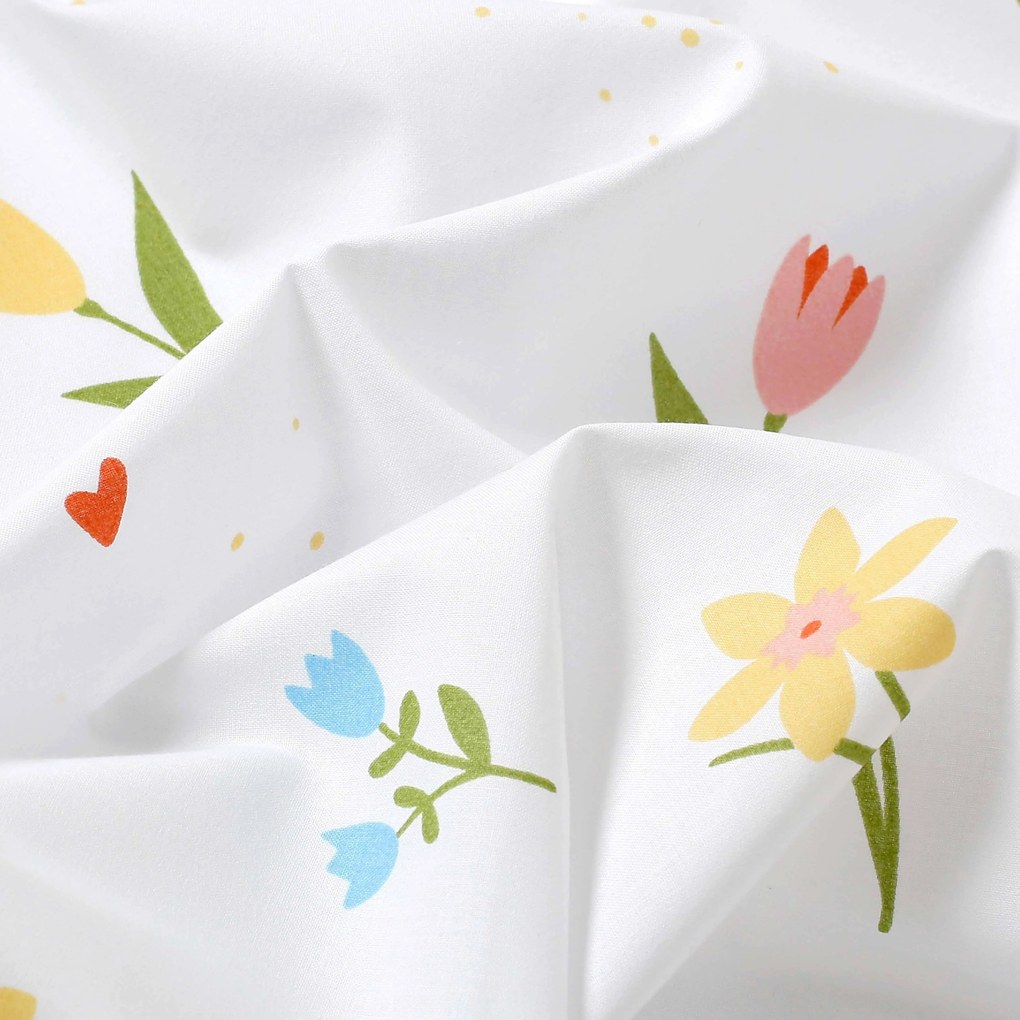 Goldea bavlnená obliečka na vankúš - rozkvitnutá záhrada 50 x 70 cm