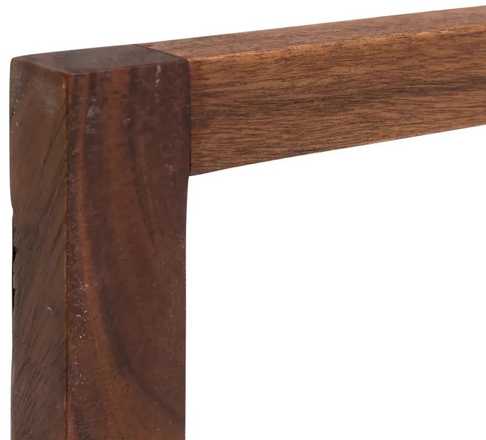 furniture-nabytek.cz - Masivní koupelnové zrcadlo Sydney dark I z akácie, lakované, hnědé – 105×60 cm