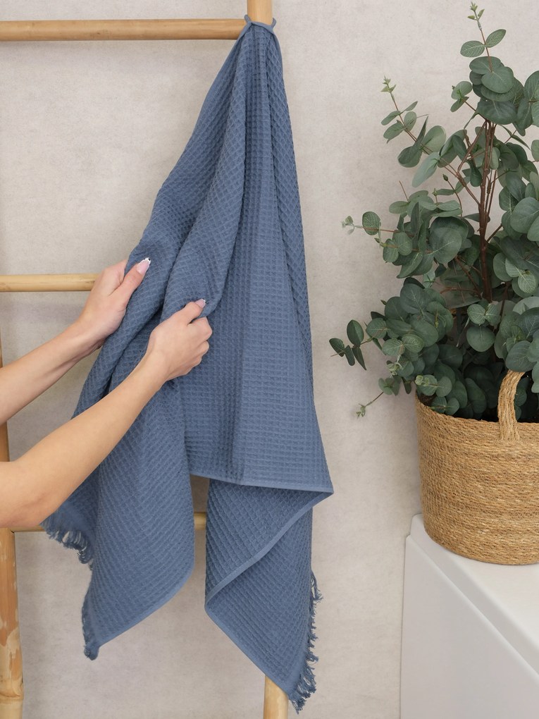 Vaflový uterák 30 × 50 cm ‒ Florencia námornícka modrá