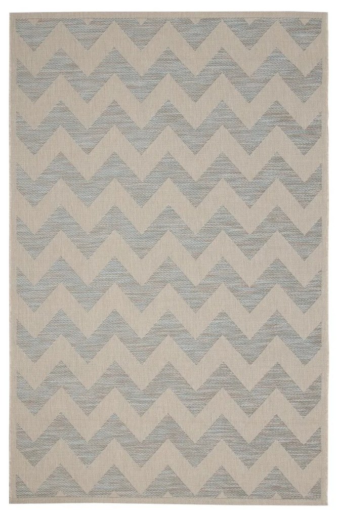 Koberec Modern Chevron beige/ice blue 160x230 cm