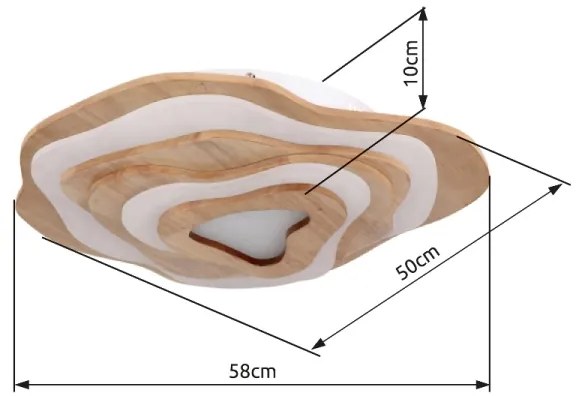 Globo 41768-40 - LED Stmievateľné stropné svietidlo JACKS LED/40W/230V + DO