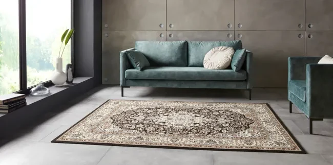 Koberec Hanse Home Mirkan Skazar Isfahan krémový / hnedý