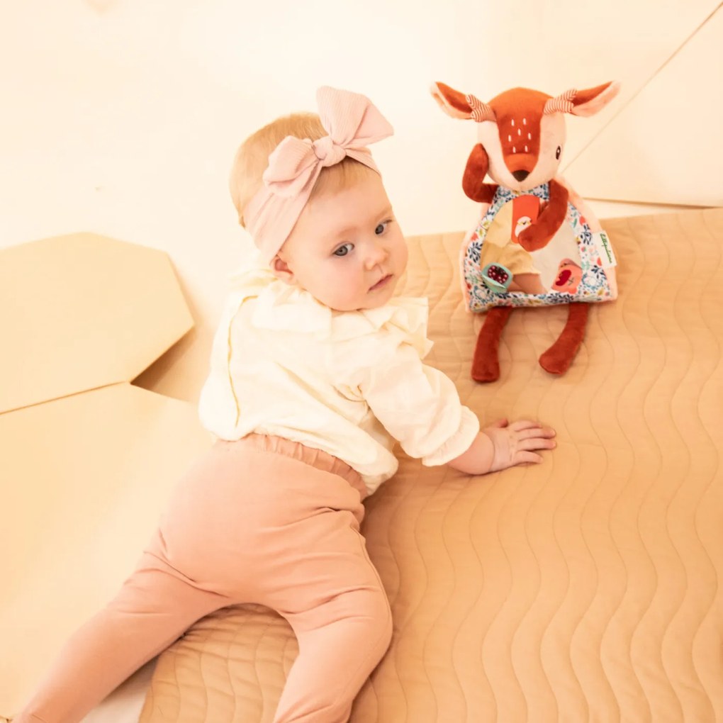 Lilliputiens – textilná hračka so zrkadielkom - jelenček Stella