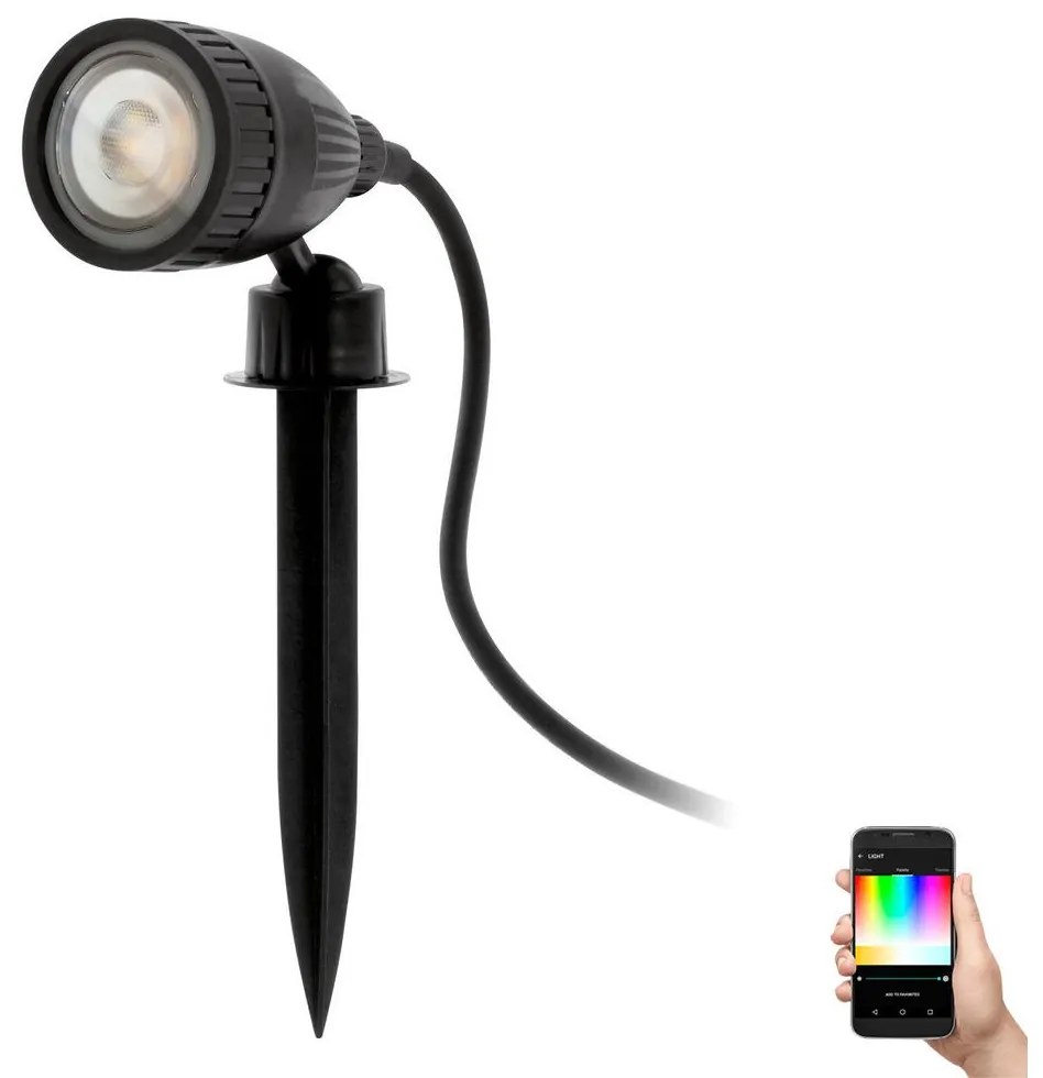 Eglo 98052 - LED RGB Vonkajšia lampa NEMA-C 1xGU10/5W/230V IP44