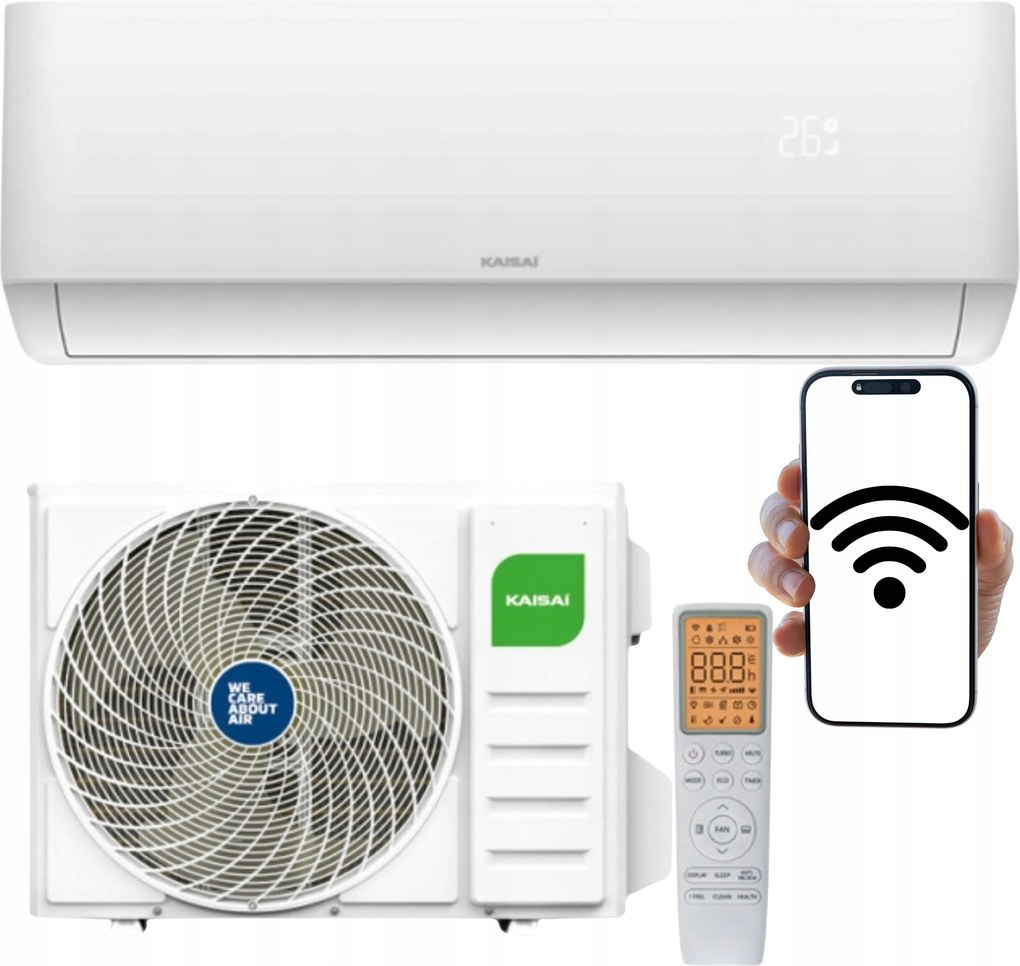 Nástenný klimatizátor Kaisai Pro Heat+ 3,5 kW s Funkciou Ohrievania Eev Hepa Wifi