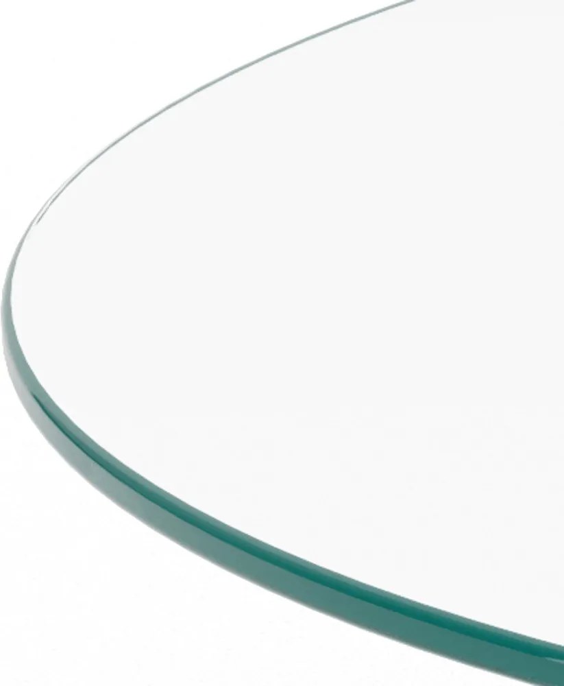 Sklenený okrúhly konferenčný stolík ø 80 cm Samos – Actona