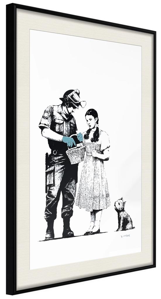 Artgeist Plagát - Dorothy and Policeman [Poster] Veľkosť: 20x30, Verzia: Čierny rám s passe-partout