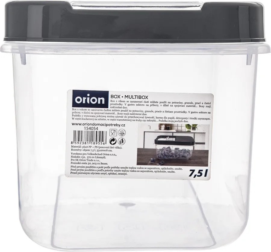 Plastový úložný box s vekom 35x20x18 cm Slop – Orion