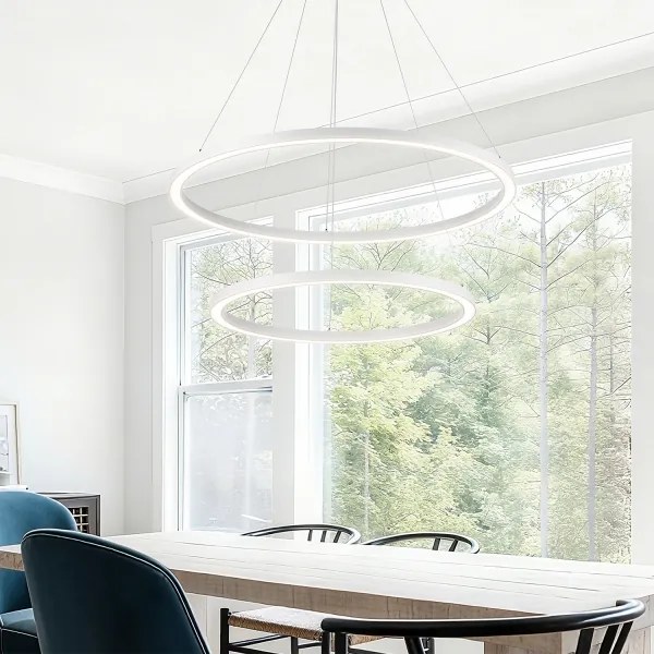 Brilagi - LED stmievateľný luster na lanku PORTOFINO LED/98W/230V pr. 80 cm biela +DO