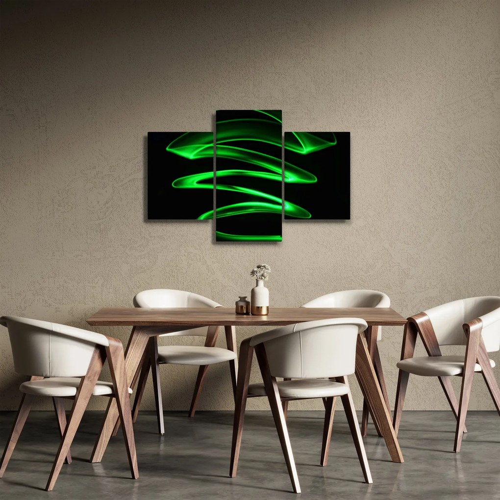 Obraz - neónové vlny (90x60 cm)