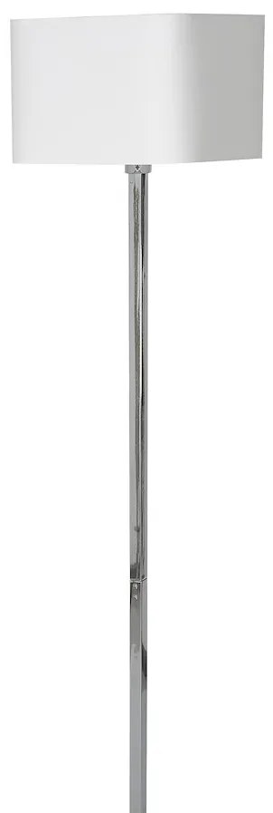 Stojacia lampa Napoli, 1x biele textilné tienidlo, ch