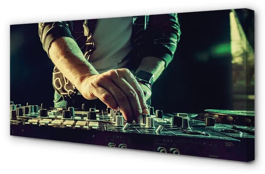 Obraz canvas Konzola DJ Headphones 125x50 cm