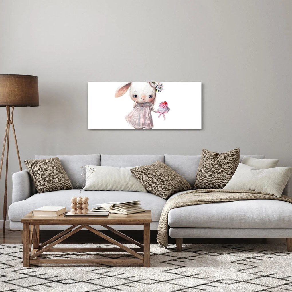 Obraz - Akvarelové zvieratko N⁰1 (120x50 cm)