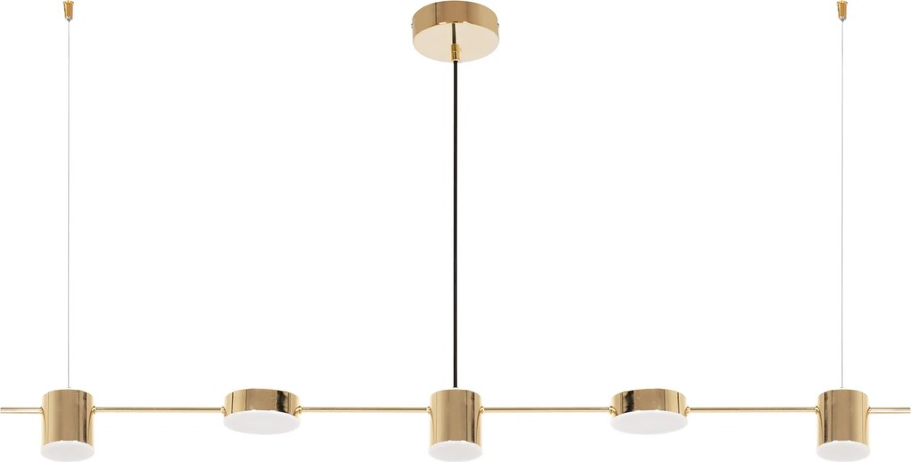 Toolight - LED závesné svietidlo APP929-5CP, zlatá, OSW-07008