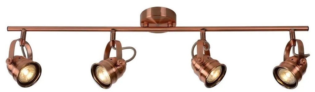 Lucide 77974/20/17 - LED bodové svietidlo CIGAL 4xGU10/5W/230V medená