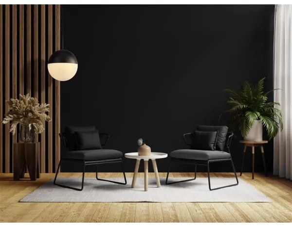 Searchlight 24181BK - Luster na lanku ENDOR 1xE27/40W/230V čierna