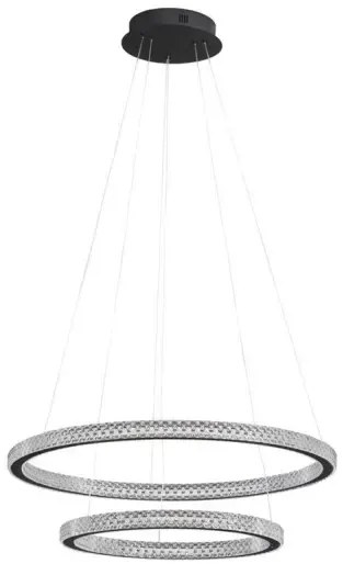 LED luster Ginevra 60.5 čierne