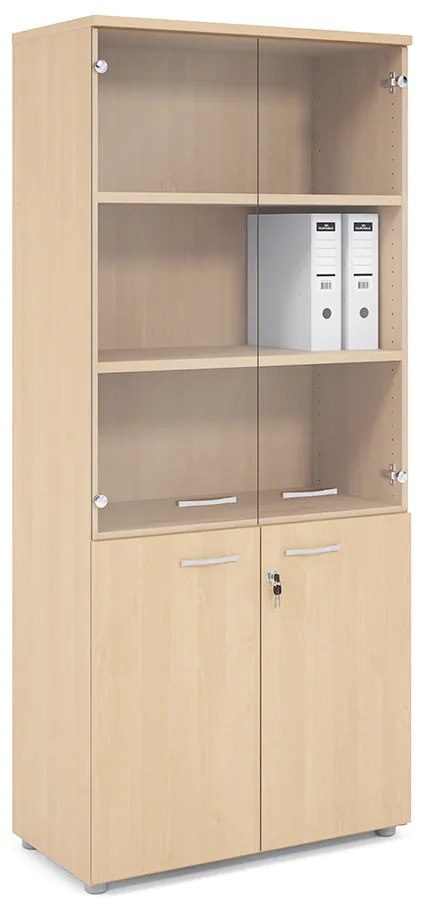 Vysoká skriňa Praktik 80 x 40 x 182,1 cm, javor